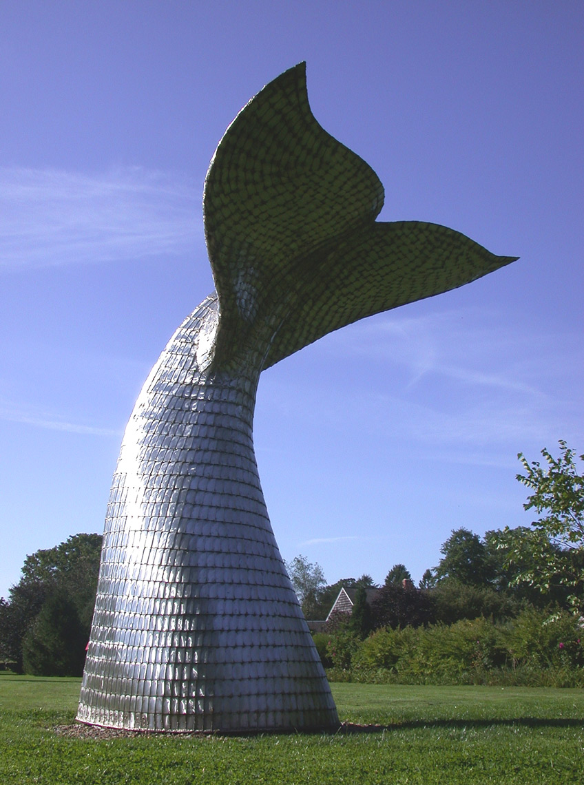 Whales Tail a monumental sculpture by Peter Diepenbrock